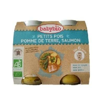 BABYBIO PETIT POIS POMME DE TERRE SAUMON 6 MOIS+
