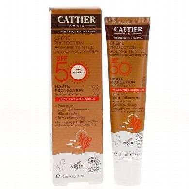 CATTIER CREME PROTECTION SOLAIRE TEINTEE SPF 50 40 ML