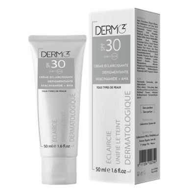 DERMO Z CREME ECLAIRCISSANTE SPF 30 TOUS TYPES DE PEAUX 50 ML