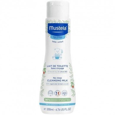 MUSTELA LAIT DE TOILETTE SANS RINCAGE 200 ML
