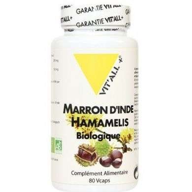 VITALL+ Marron d'inde Hamamelis biologique 80 gelules