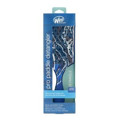 WET BRUSH PRO PADDLE DETANGLER BLEU EDITION LIMITEE